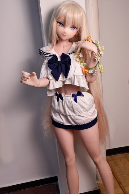 ElsaBabe 148 cm Anime-Puppe Platin-Silikon-Sexpuppe Erotisches Spielzeug mit Metallskelett, Furukawa Natsuki