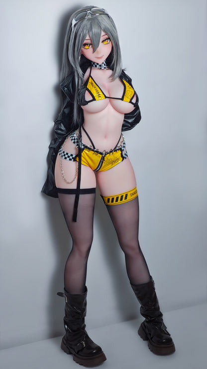 ElsaBabe 148 cm Anime-Puppe Platin-Silikon-Sexpuppe Erotisches Spielzeug mit Metallskelett, Furukawa Natsuki