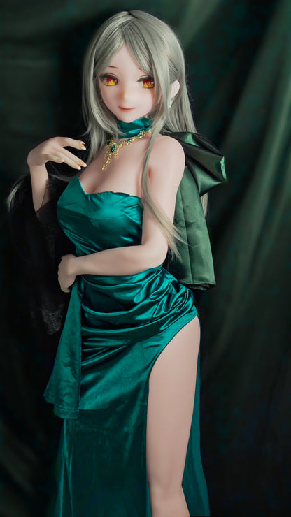 ElsaBabe 148 cm Anime-Puppe Platin-Silikon-Sexpuppe Erotisches Spielzeug mit Metallskelett, Furukawa Natsuki