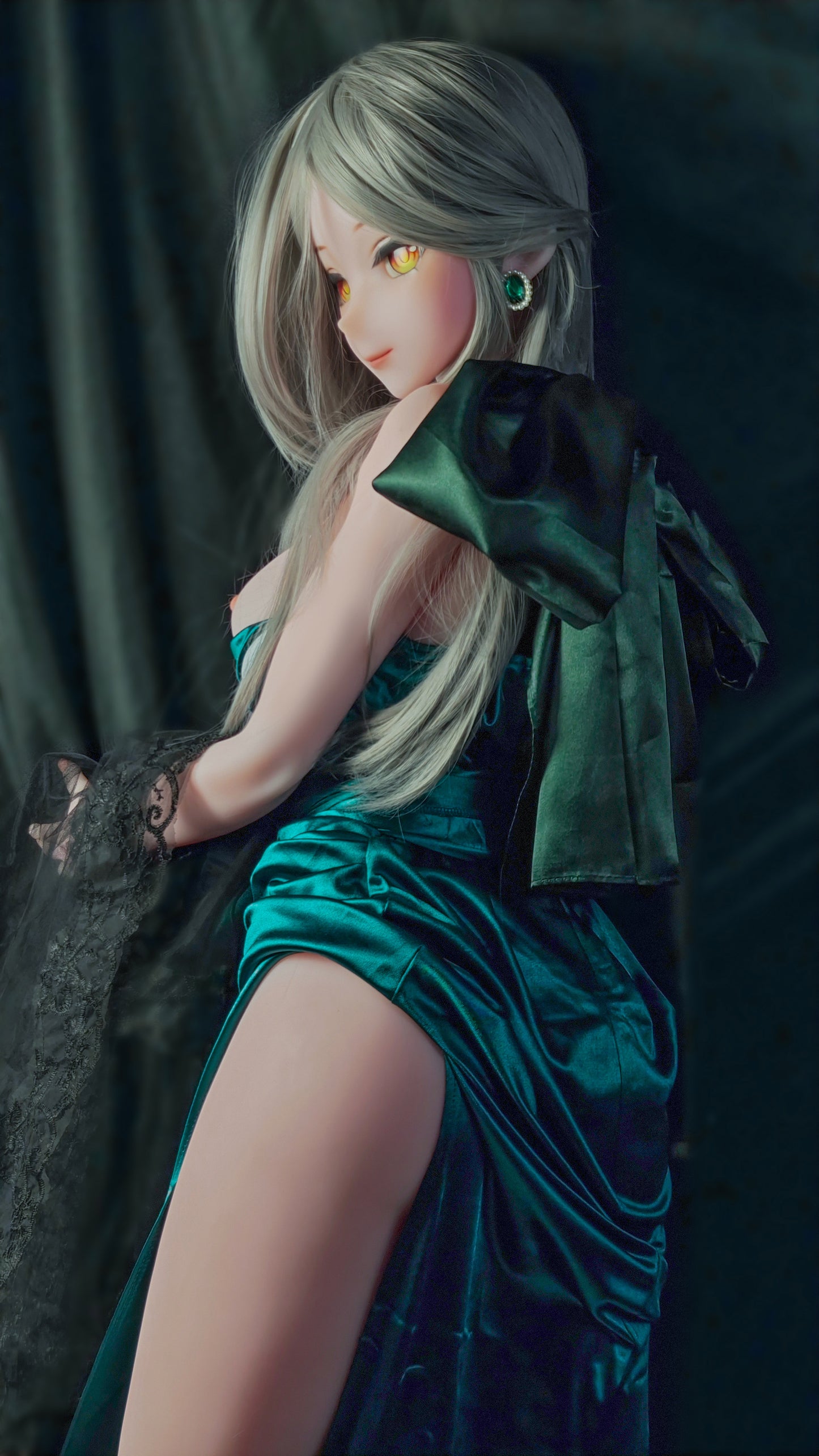 ElsaBabe 148 cm Anime-Puppe Platin-Silikon-Sexpuppe Erotisches Spielzeug mit Metallskelett, Furukawa Natsuki
