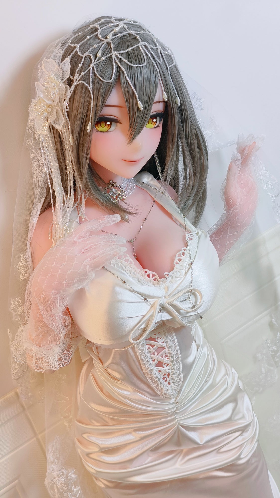 ElsaBabe 148 cm Anime-Puppe Platin-Silikon-Sexpuppe Erotisches Spielzeug mit Metallskelett, Furukawa Natsuki