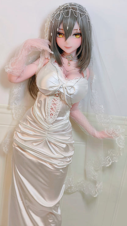ElsaBabe 148 cm Anime-Puppe Platin-Silikon-Sexpuppe Erotisches Spielzeug mit Metallskelett, Furukawa Natsuki