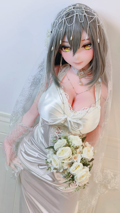 ElsaBabe 148 cm Anime-Puppe Platin-Silikon-Sexpuppe Erotisches Spielzeug mit Metallskelett, Furukawa Natsuki