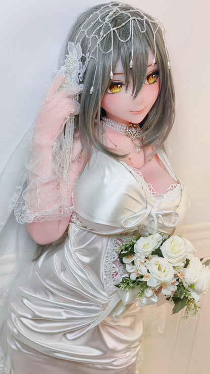 ElsaBabe 148 cm Anime-Puppe Platin-Silikon-Sexpuppe Erotisches Spielzeug mit Metallskelett, Furukawa Natsuki