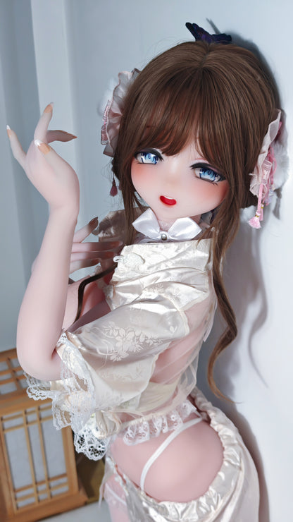 ElsaBabe 148 cm Anime-Puppe Platin-Silikon-Sexpuppe Erotisches Spielzeug mit Metallskelett, Furukawa Natsuki