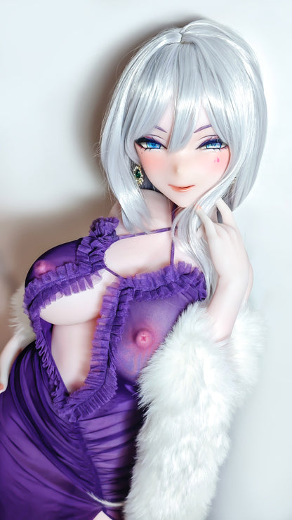 ElsaBabe 148 cm Anime-Puppe Platin-Silikon-Sexpuppe Erotisches Spielzeug mit Metallskelett, Furukawa Natsuki