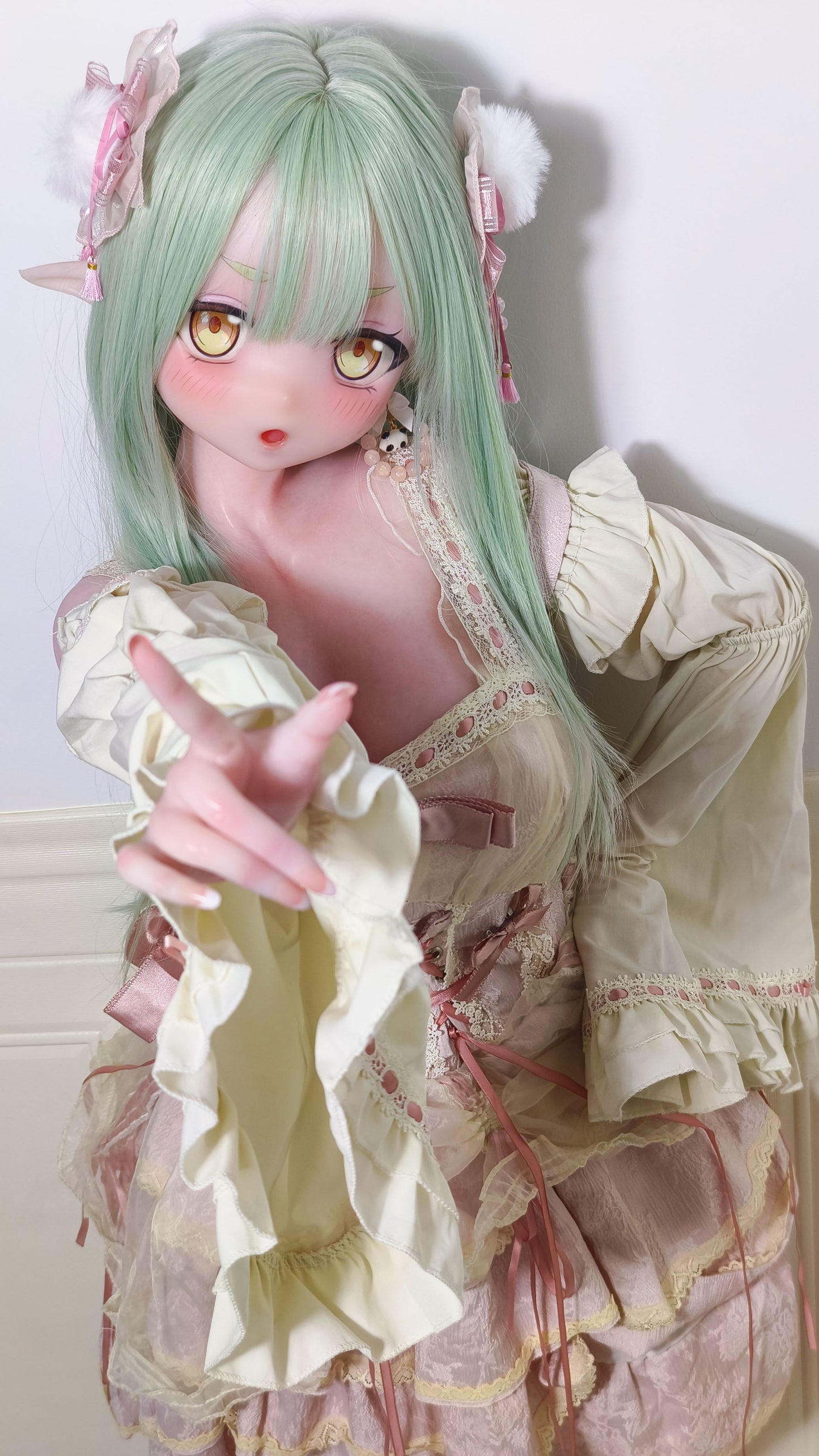 ElsaBabe 148 cm Anime-Puppe Platin-Silikon-Sexpuppe Erotisches Spielzeug mit Metallskelett, Furukawa Natsuki