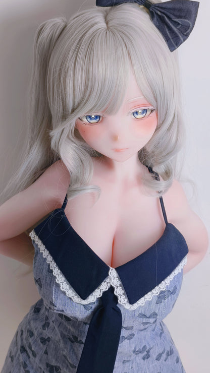 ElsaBabe 148 cm Anime-Puppe Platin-Silikon-Sexpuppe Erotisches Spielzeug mit Metallskelett, Furukawa Natsuki