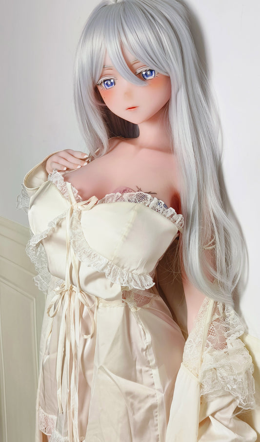 ElsaBabe 148 cm Anime-Puppe Platin-Silikon-Sexpuppe Erotisches Spielzeug mit Metallskelett, Furukawa Natsuki