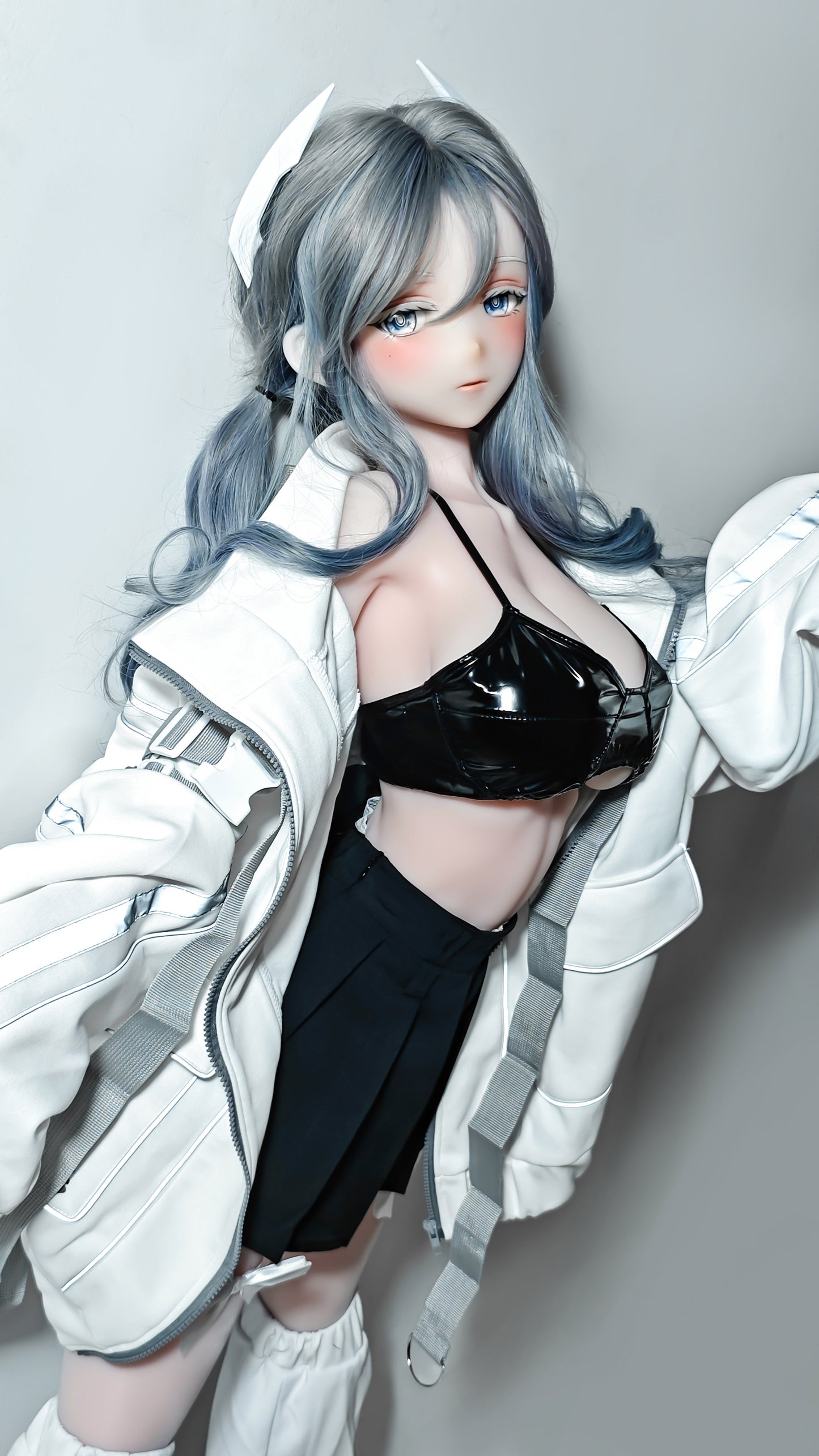 ElsaBabe 148 cm Anime-Puppe Platin-Silikon-Sexpuppe Erotisches Spielzeug mit Metallskelett, Furukawa Natsuki