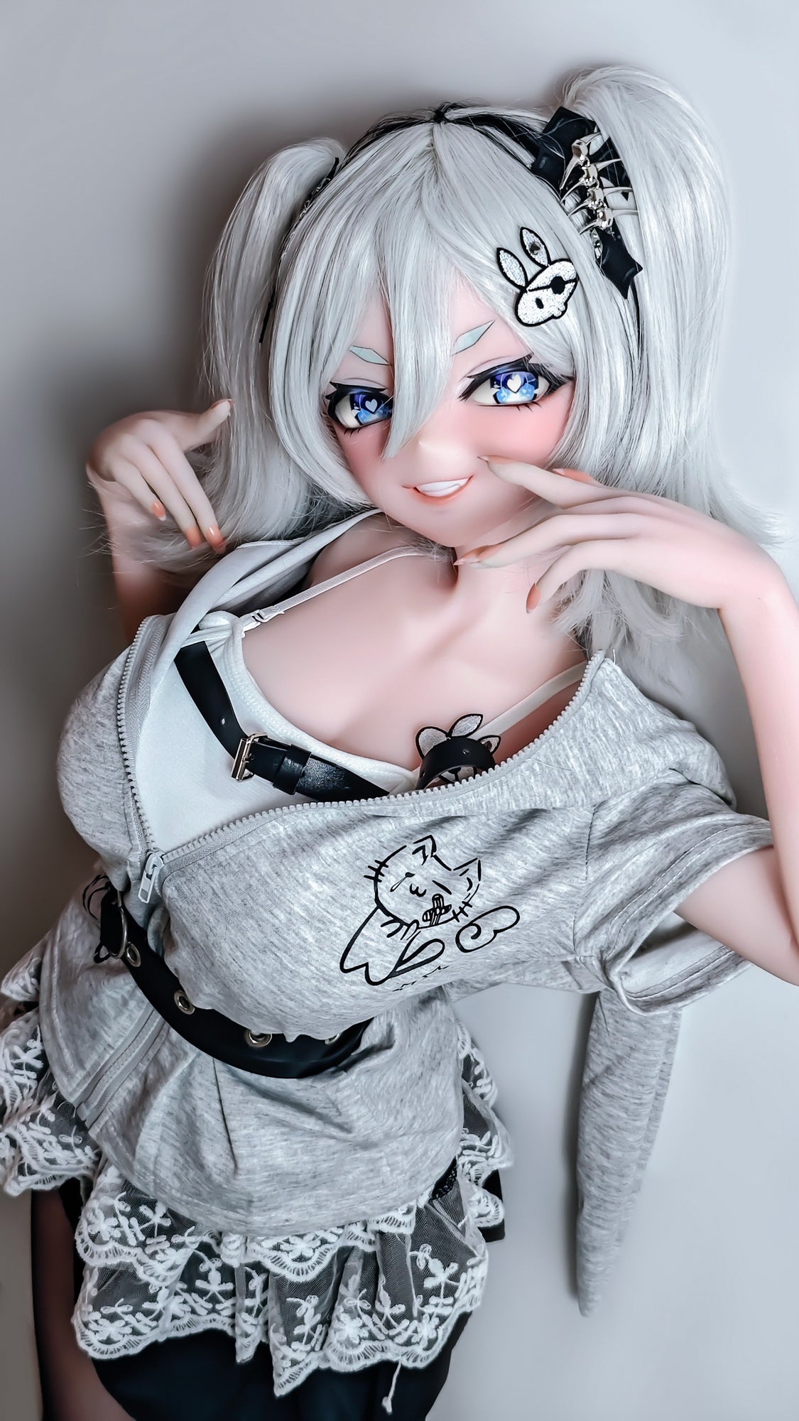 ElsaBabe 148 cm Anime-Puppe Platin-Silikon-Sexpuppe Erotisches Spielzeug mit Metallskelett, Furukawa Natsuki