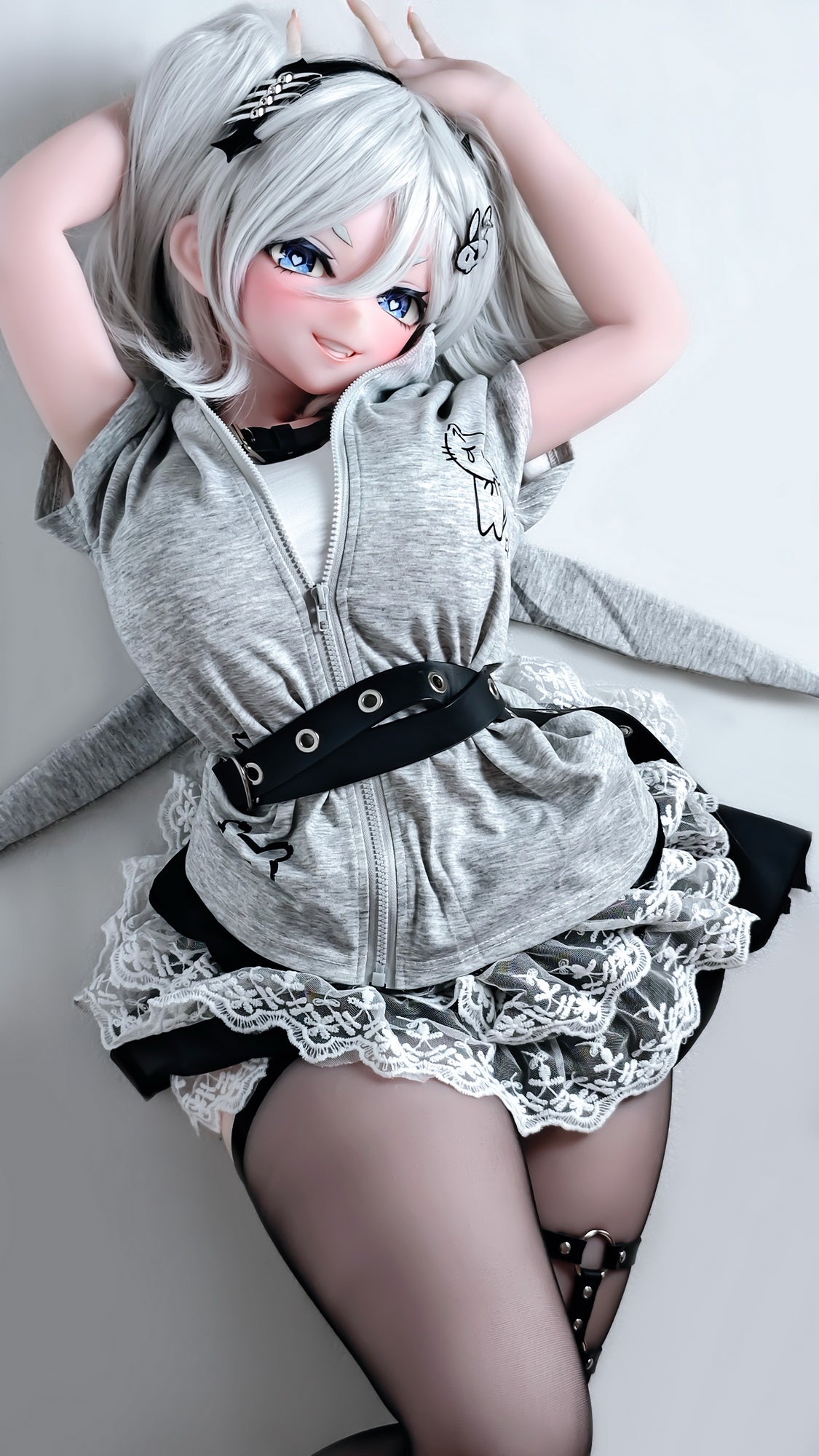 ElsaBabe 148 cm Anime-Puppe Platin-Silikon-Sexpuppe Erotisches Spielzeug mit Metallskelett, Furukawa Natsuki
