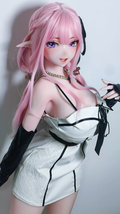 ElsaBabe 148 cm Anime-Puppe Platin-Silikon-Sexpuppe Erotisches Spielzeug mit Metallskelett, Furukawa Natsuki