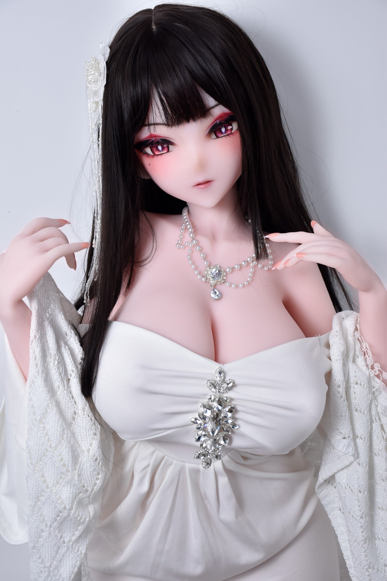 ElsaBabe 148 cm Anime-Puppe Platin-Silikon-Sexpuppe Erotisches Spielzeug mit Metallskelett, Furukawa Natsuki