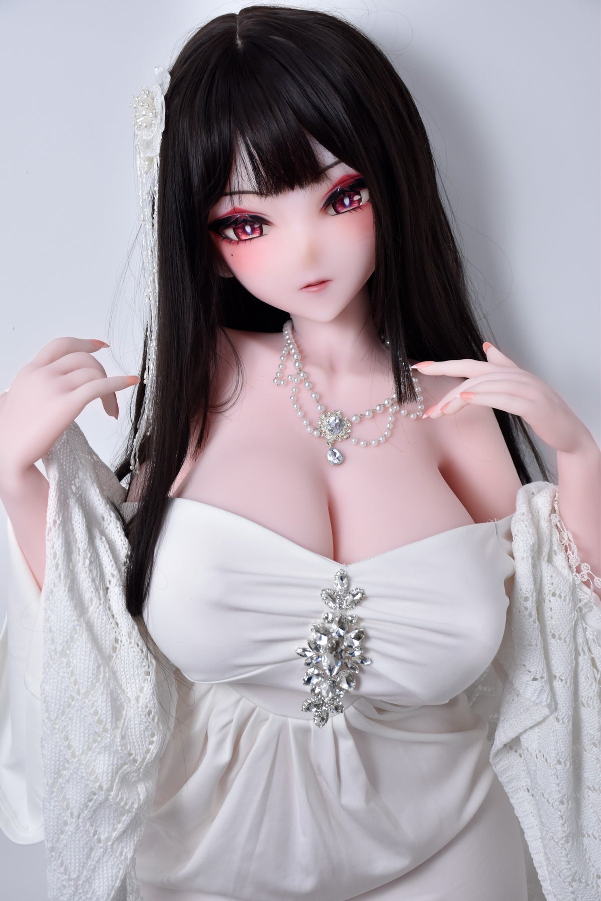ElsaBabe 148 cm Anime-Puppe Platin-Silikon-Sexpuppe Erotisches Spielzeug mit Metallskelett, Furukawa Natsuki