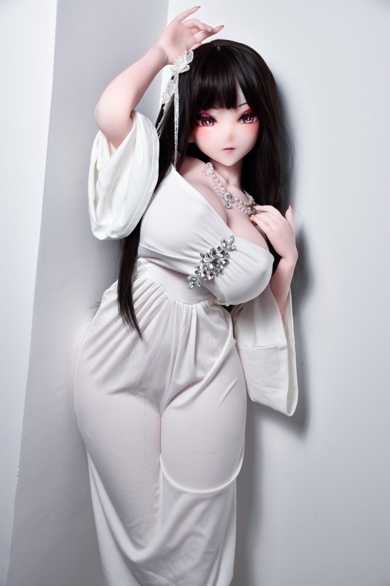 ElsaBabe 148 cm Anime-Puppe Platin-Silikon-Sexpuppe Erotisches Spielzeug mit Metallskelett, Furukawa Natsuki