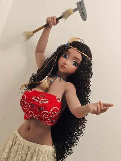 ElsaBabe 148 cm Anime-Puppe Platin-Silikon-Sexpuppe Erotisches Spielzeug mit Metallskelett, Furukawa Natsuki