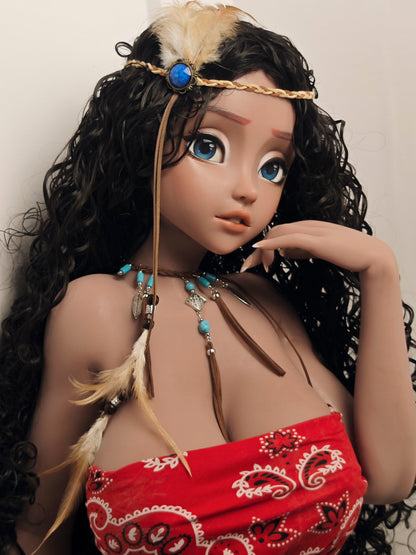 ElsaBabe 148 cm Anime-Puppe Platin-Silikon-Sexpuppe Erotisches Spielzeug mit Metallskelett, Furukawa Natsuki