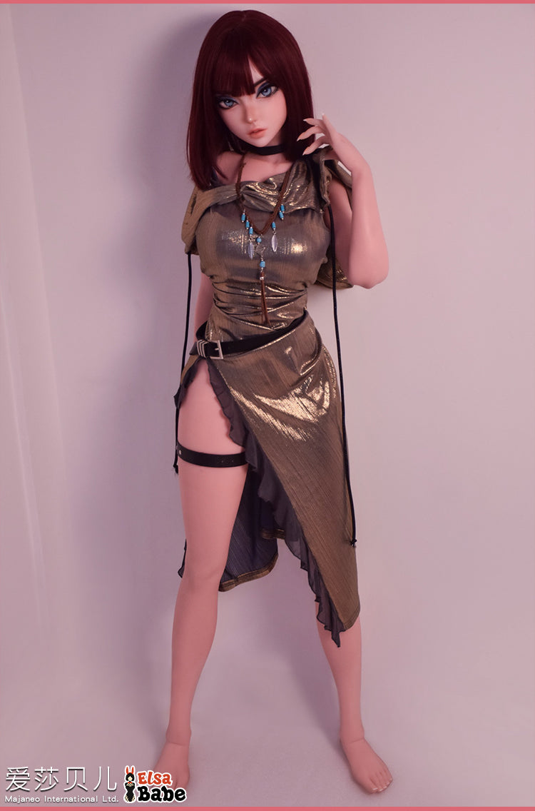 ElsaBabe 148 cm Anime-Puppe Platin-Silikon-Sexpuppe Erotisches Spielzeug mit Metallskelett, Furukawa Natsuki