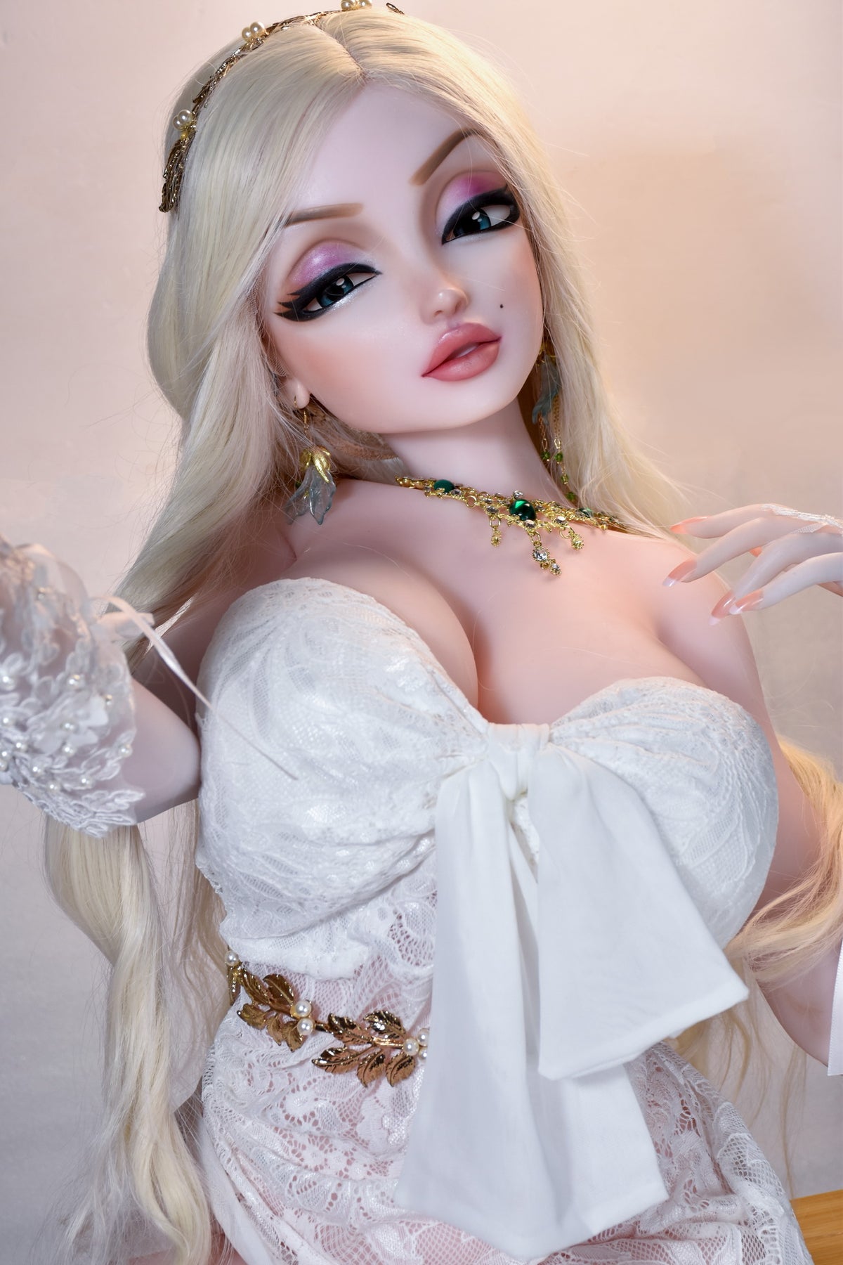 ElsaBabe 148 cm Anime-Puppe Platin-Silikon-Sexpuppe Erotisches Spielzeug mit Metallskelett, Furukawa Natsuki