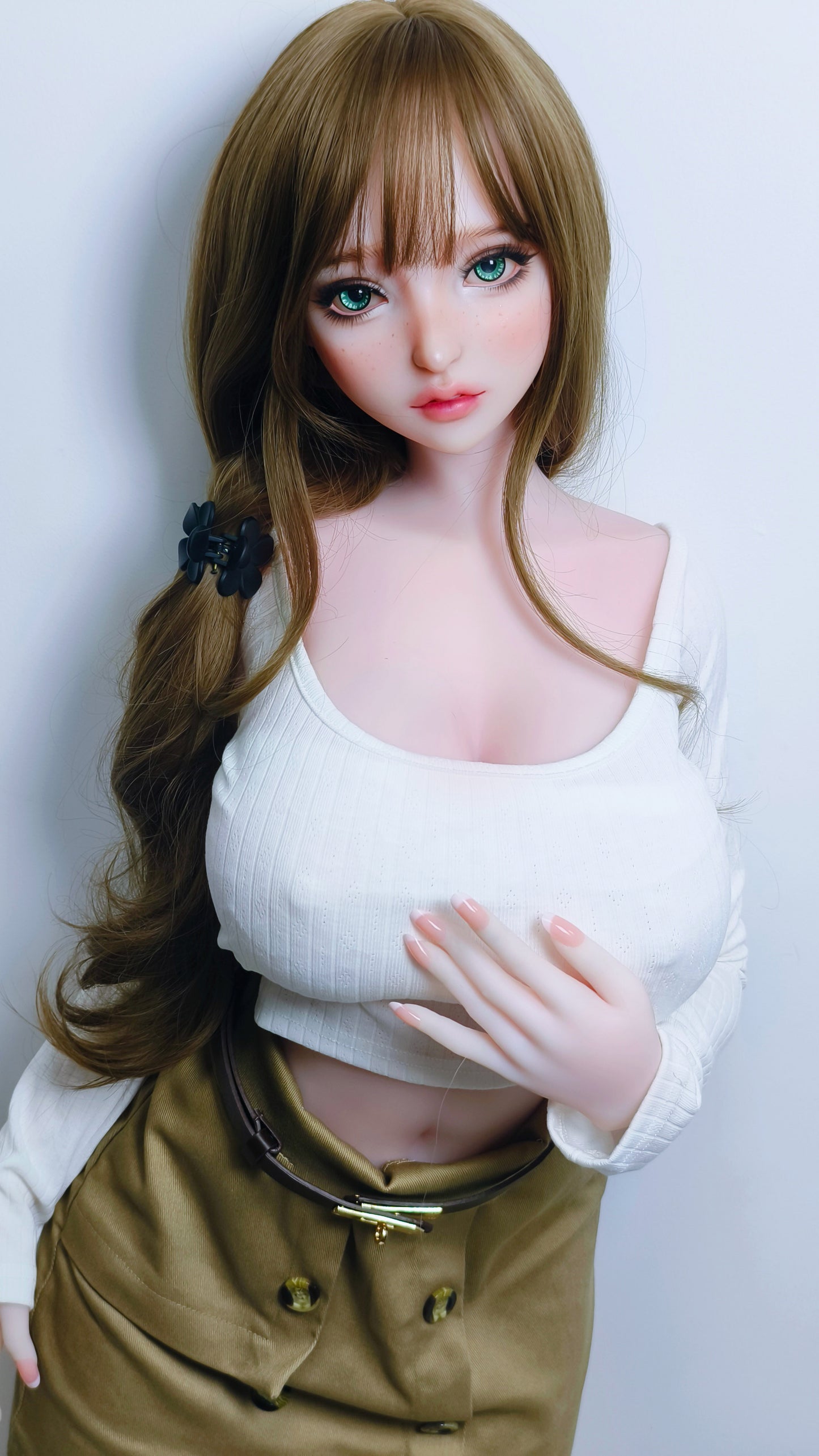 ElsaBabe 148 cm Anime-Puppe Platin-Silikon-Sexpuppe Erotisches Spielzeug mit Metallskelett, Furukawa Natsuki