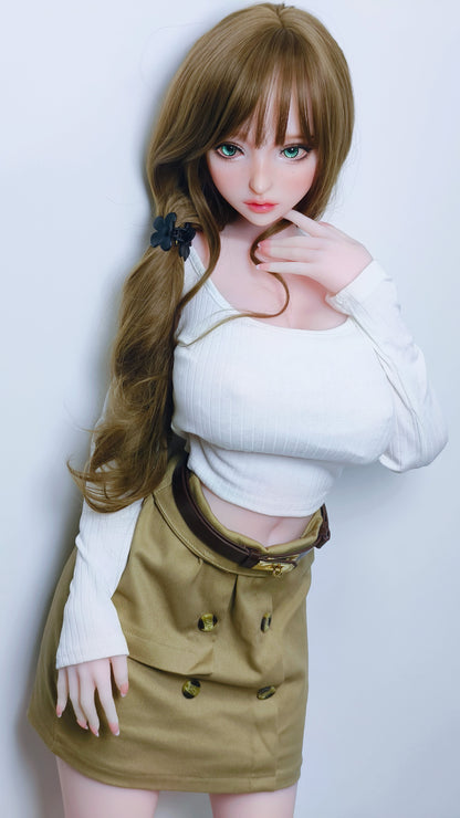ElsaBabe 148 cm Anime-Puppe Platin-Silikon-Sexpuppe Erotisches Spielzeug mit Metallskelett, Furukawa Natsuki
