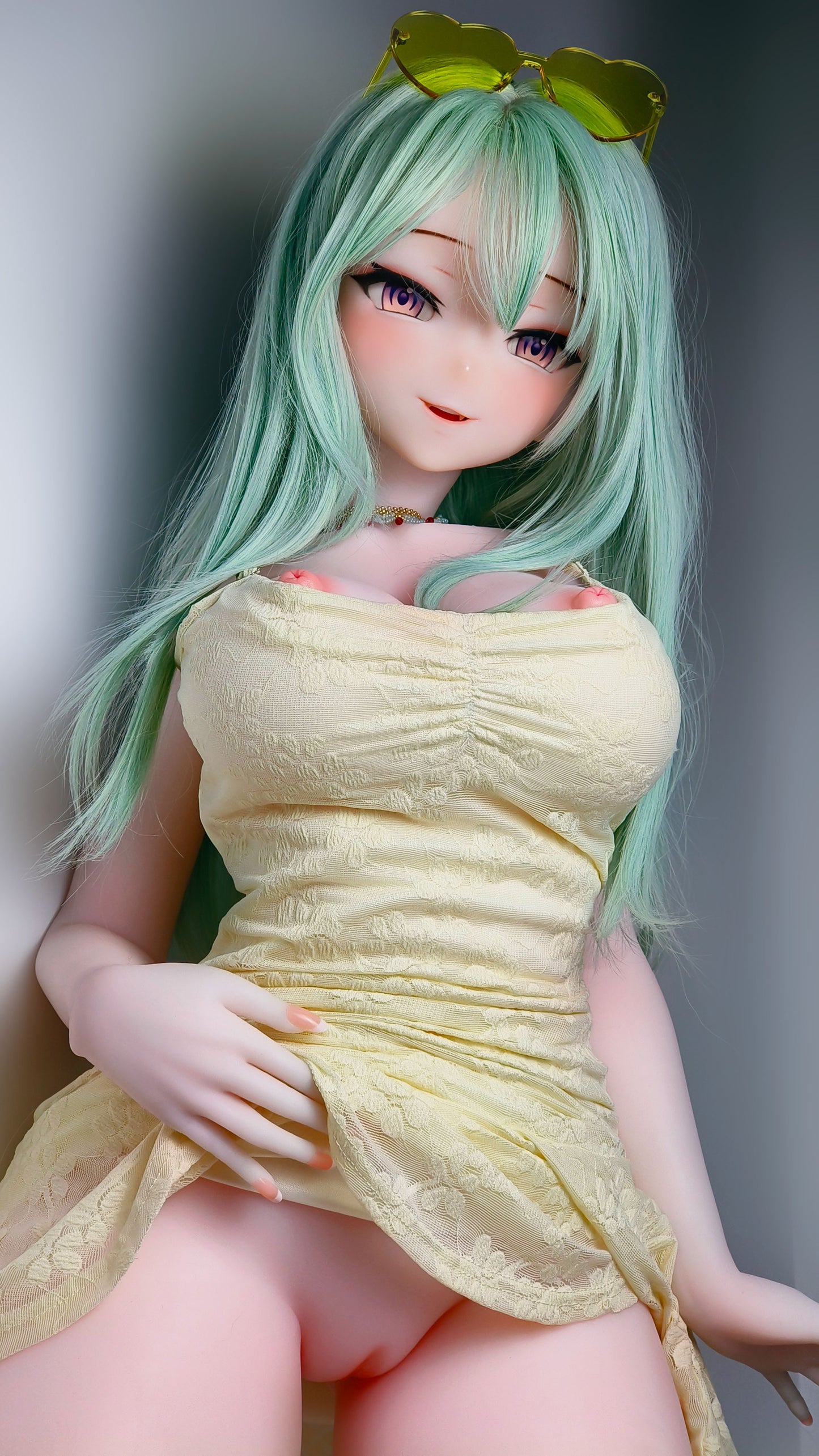 ElsaBabe 148 cm Anime-Puppe Platin-Silikon-Sexpuppe Erotisches Spielzeug mit Metallskelett, Furukawa Natsuki