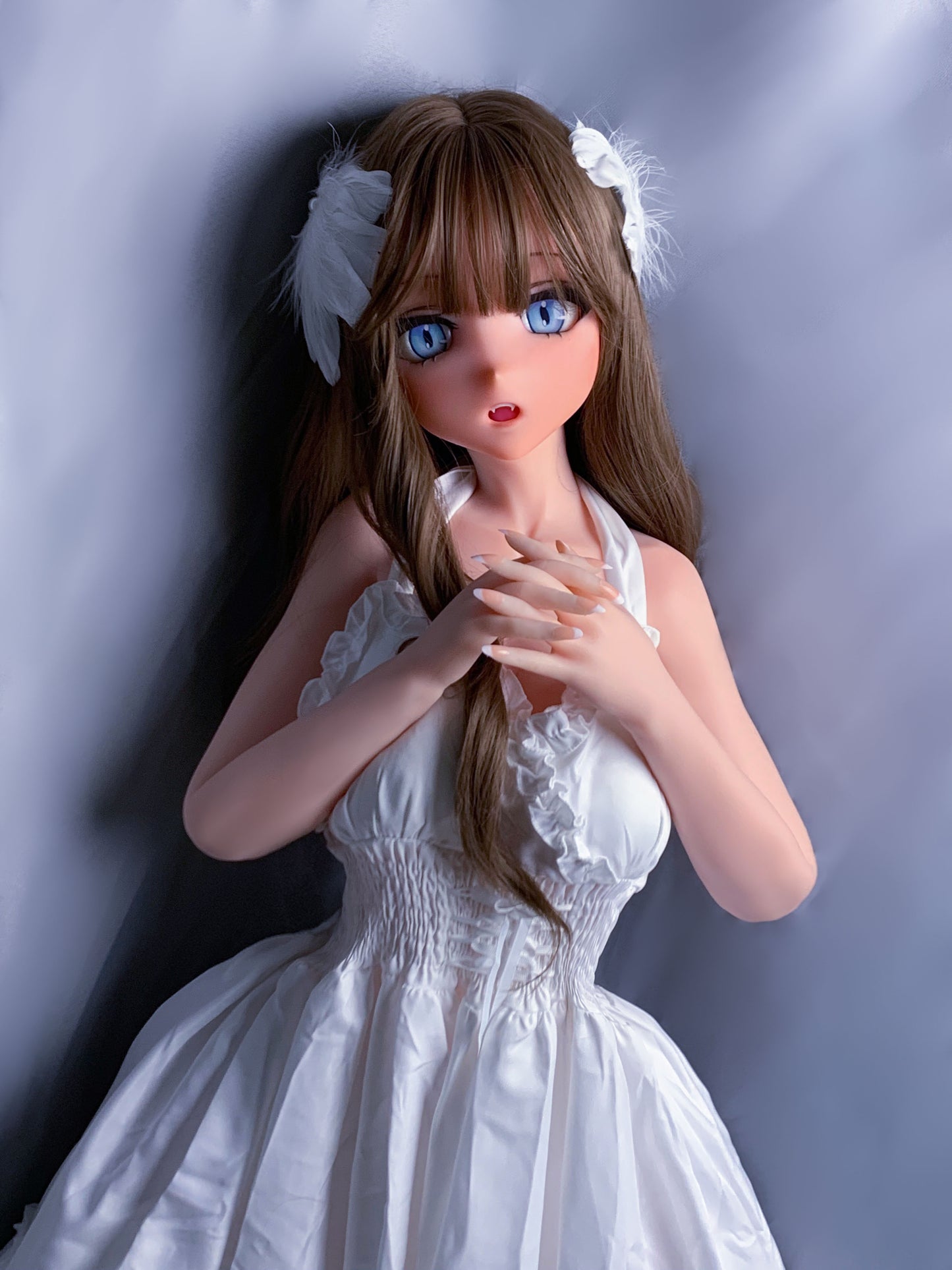 ElsaBabe 148 cm Anime-Puppe Platin-Silikon-Sexpuppe Erotisches Spielzeug mit Metallskelett, Furukawa Natsuki