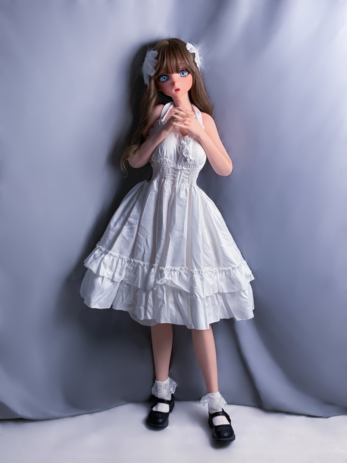 ElsaBabe 148 cm Anime-Puppe Platin-Silikon-Sexpuppe Erotisches Spielzeug mit Metallskelett, Furukawa Natsuki