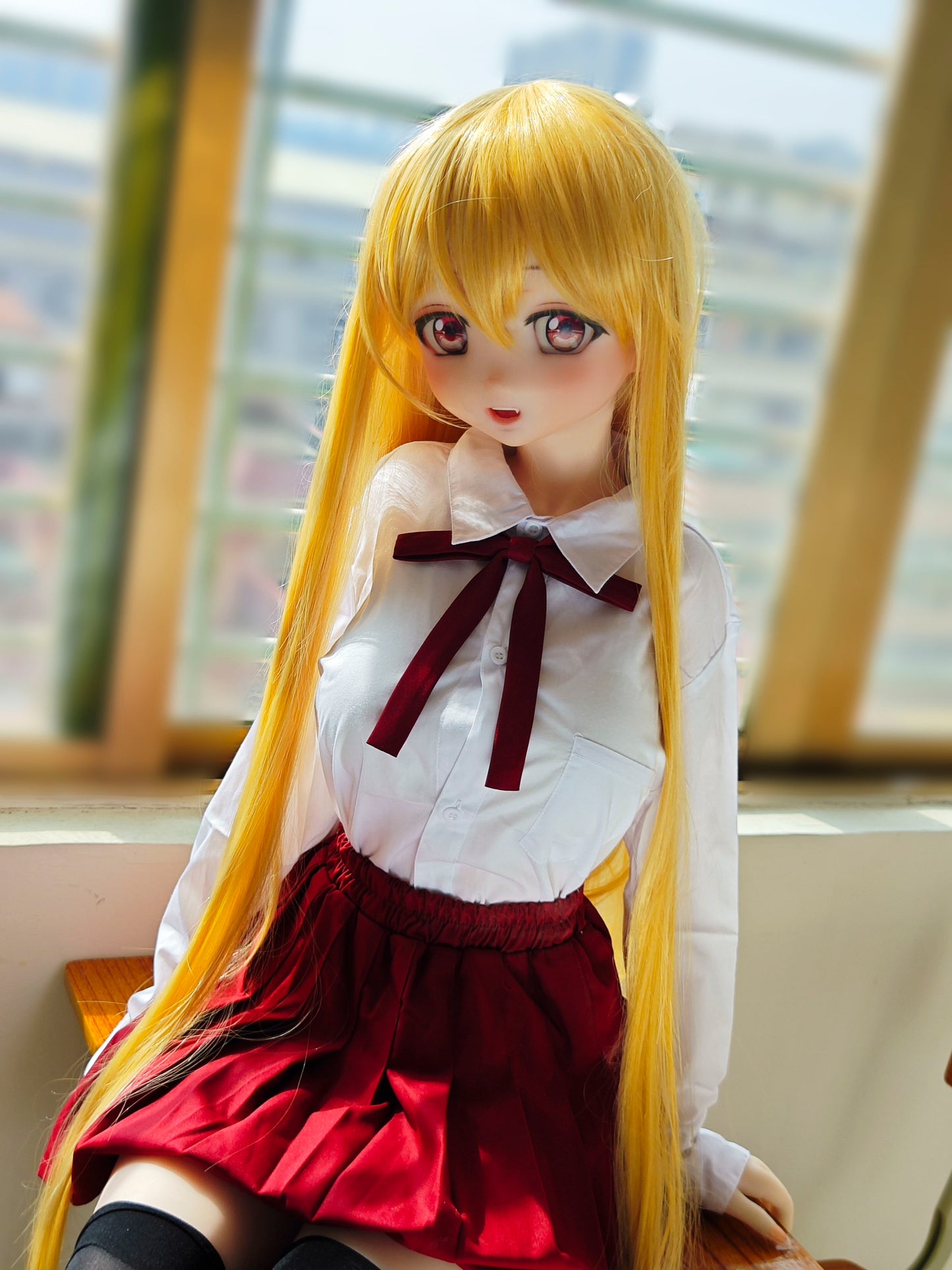 ElsaBabe 148 cm Anime-Puppe Platin-Silikon-Sexpuppe Erotisches Spielzeug mit Metallskelett, Furukawa Natsuki