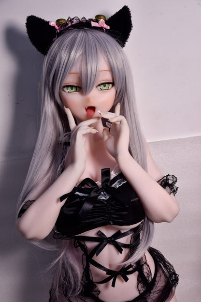 ElsaBabe 148 cm Anime-Puppe Platin-Silikon-Sexpuppe Erotisches Spielzeug mit Metallskelett, Furukawa Natsuki