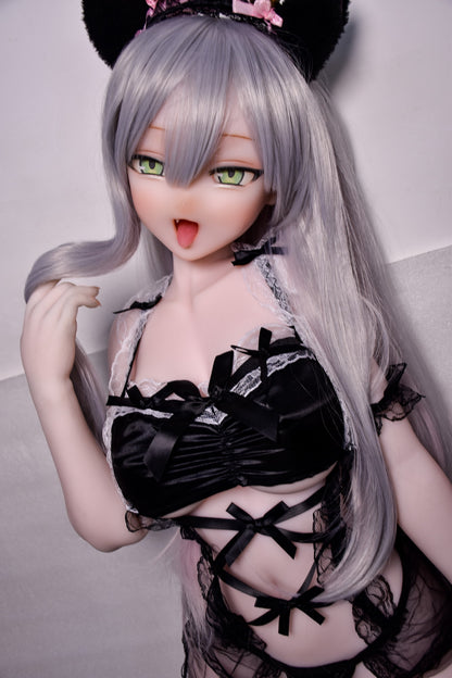 ElsaBabe 148 cm Anime-Puppe Platin-Silikon-Sexpuppe Erotisches Spielzeug mit Metallskelett, Furukawa Natsuki