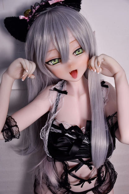 ElsaBabe 148 cm Anime-Puppe Platin-Silikon-Sexpuppe Erotisches Spielzeug mit Metallskelett, Furukawa Natsuki