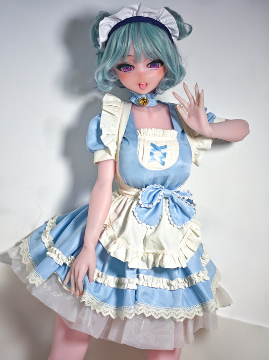ElsaBabe 148 cm Anime-Puppe Platin-Silikon-Sexpuppe Erotisches Spielzeug mit Metallskelett, Furukawa Natsuki