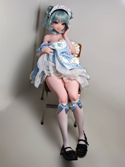 ElsaBabe 148 cm Anime-Puppe Platin-Silikon-Sexpuppe Erotisches Spielzeug mit Metallskelett, Furukawa Natsuki