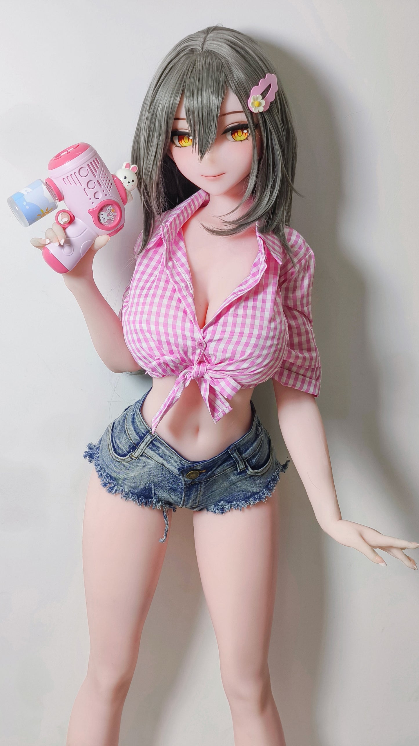 ElsaBabe 148 cm Anime-Puppe Platin-Silikon-Sexpuppe Erotisches Spielzeug mit Metallskelett, Furukawa Natsuki