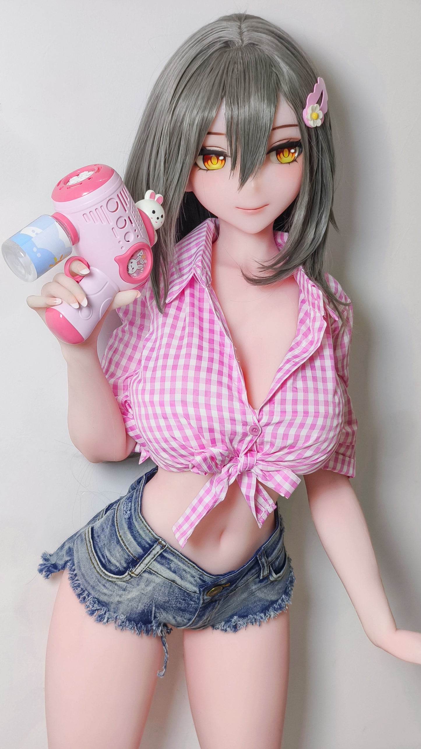 ElsaBabe 148 cm Anime-Puppe Platin-Silikon-Sexpuppe Erotisches Spielzeug mit Metallskelett, Furukawa Natsuki