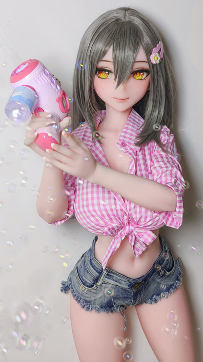 ElsaBabe 148 cm Anime-Puppe Platin-Silikon-Sexpuppe Erotisches Spielzeug mit Metallskelett, Furukawa Natsuki