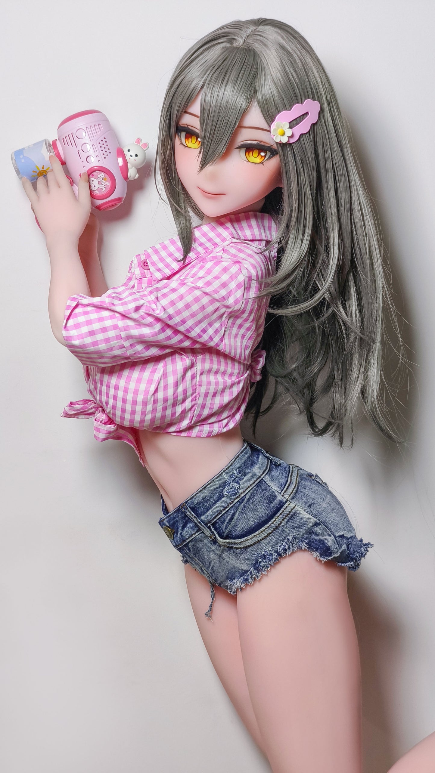 ElsaBabe 148 cm Anime-Puppe Platin-Silikon-Sexpuppe Erotisches Spielzeug mit Metallskelett, Furukawa Natsuki