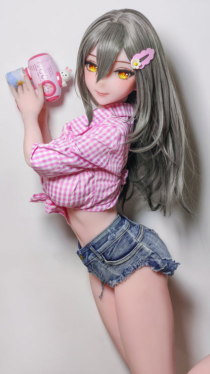 ElsaBabe 148 cm Anime-Puppe Platin-Silikon-Sexpuppe Erotisches Spielzeug mit Metallskelett, Furukawa Natsuki