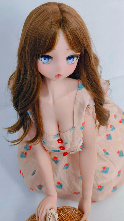 ElsaBabe 148 cm Anime-Puppe Platin-Silikon-Sexpuppe Erotisches Spielzeug mit Metallskelett, Furukawa Natsuki