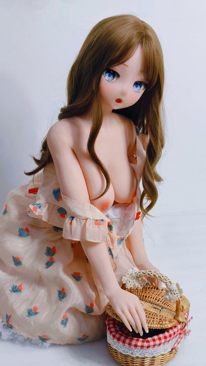 ElsaBabe 148 cm Anime-Puppe Platin-Silikon-Sexpuppe Erotisches Spielzeug mit Metallskelett, Furukawa Natsuki