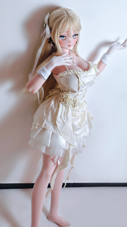 ElsaBabe 148 cm Anime-Puppe Platin-Silikon-Sexpuppe Erotisches Spielzeug mit Metallskelett, Furukawa Natsuki