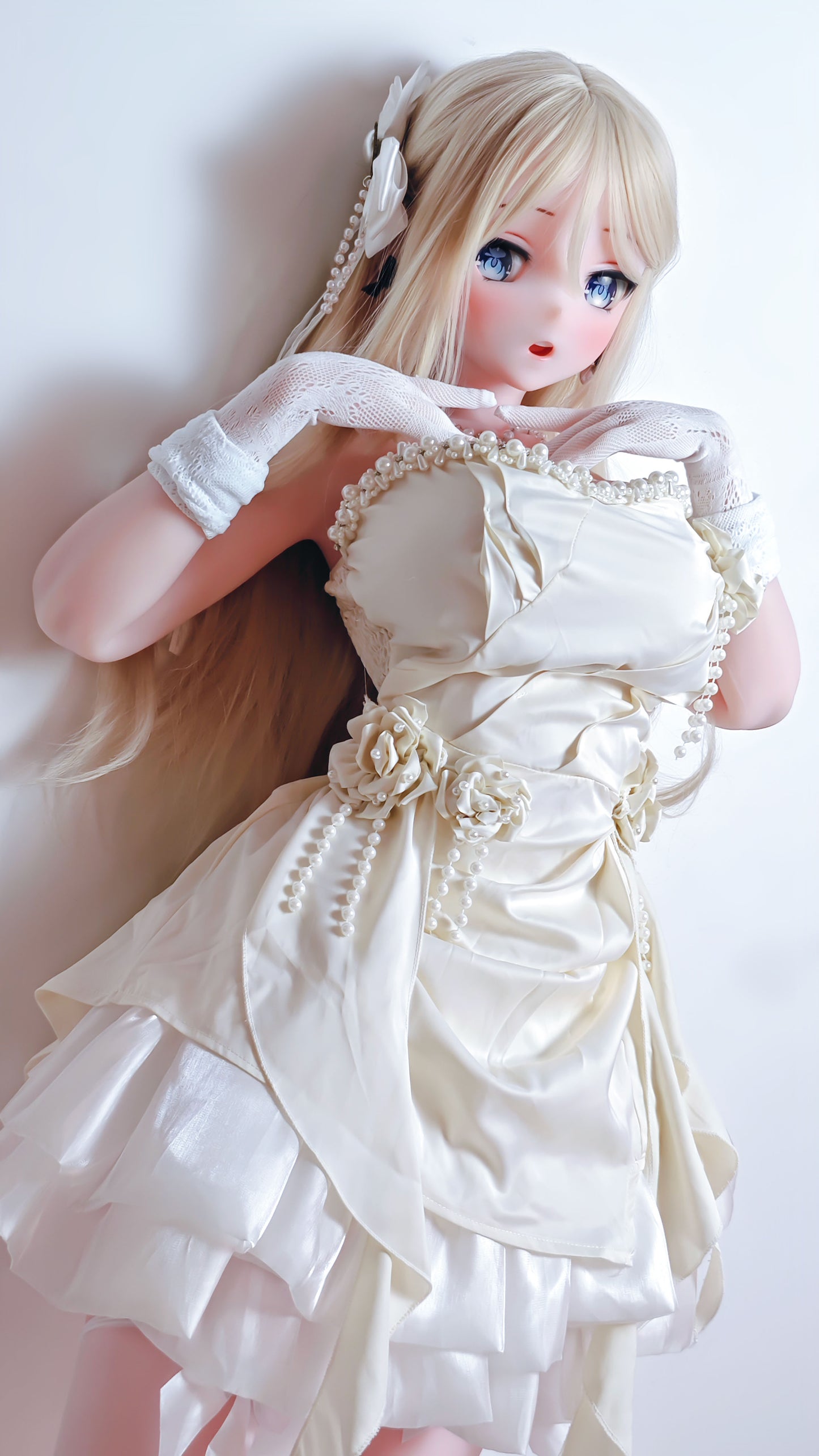ElsaBabe 148 cm Anime-Puppe Platin-Silikon-Sexpuppe Erotisches Spielzeug mit Metallskelett, Furukawa Natsuki