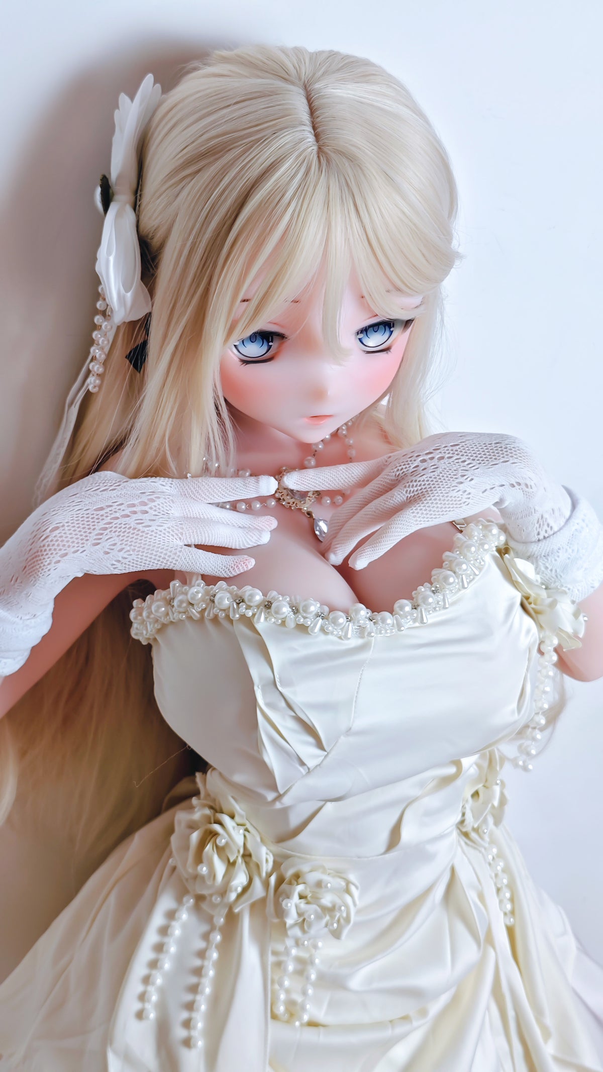 ElsaBabe 148 cm Anime-Puppe Platin-Silikon-Sexpuppe Erotisches Spielzeug mit Metallskelett, Furukawa Natsuki