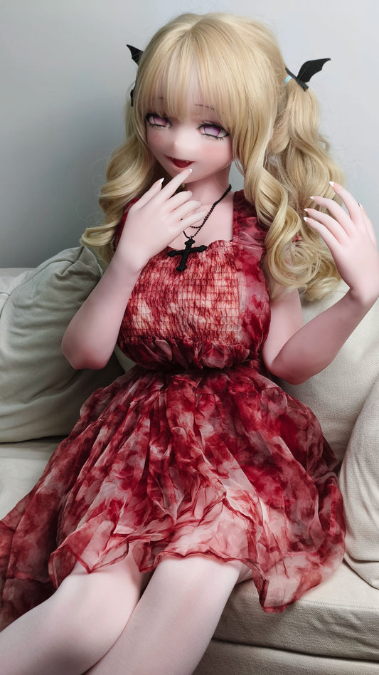 ElsaBabe 148 cm Anime-Puppe Platin-Silikon-Sexpuppe Erotisches Spielzeug mit Metallskelett, Furukawa Natsuki