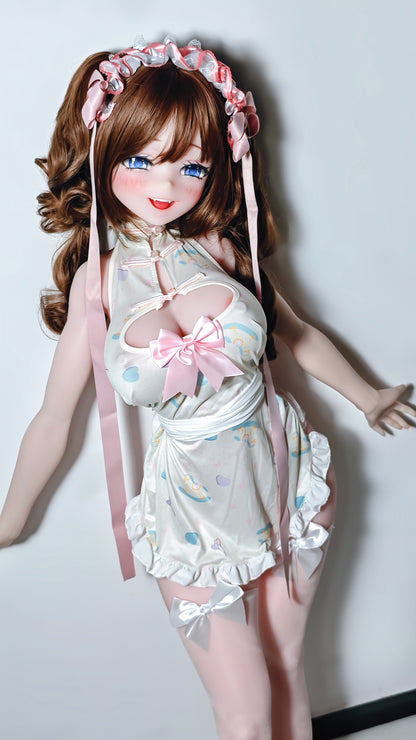 ElsaBabe 148 cm Anime-Puppe Platin-Silikon-Sexpuppe Erotisches Spielzeug mit Metallskelett, Furukawa Natsuki