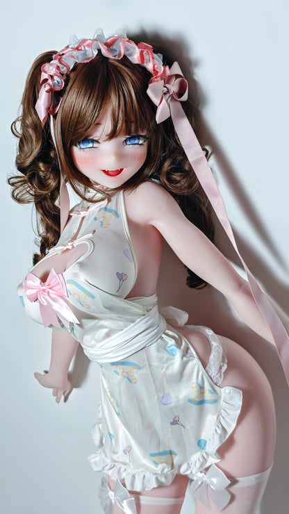 ElsaBabe 148 cm Anime-Puppe Platin-Silikon-Sexpuppe Erotisches Spielzeug mit Metallskelett, Furukawa Natsuki