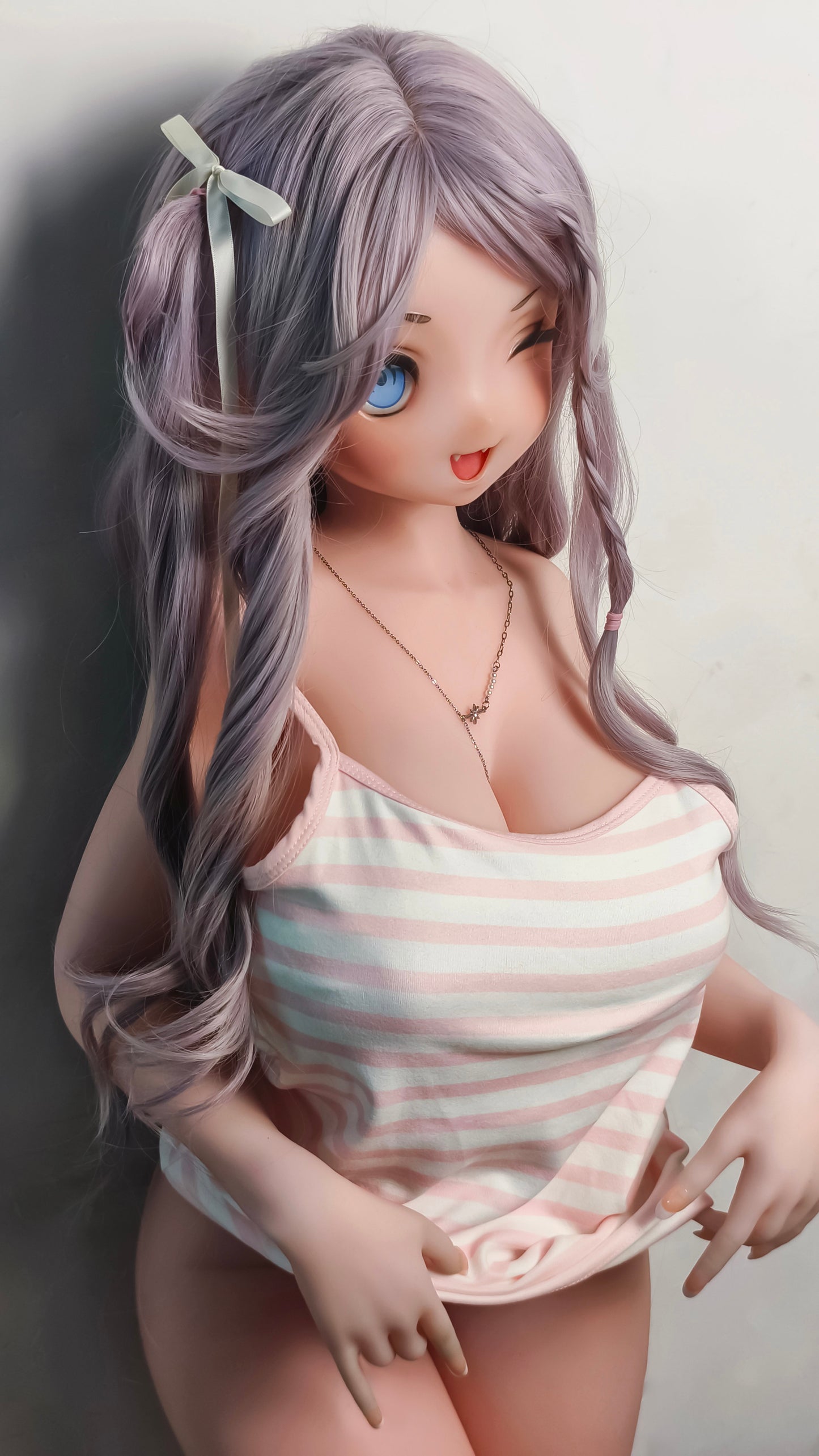 ElsaBabe 148 cm Anime-Puppe Platin-Silikon-Sexpuppe Erotisches Spielzeug mit Metallskelett, Furukawa Natsuki
