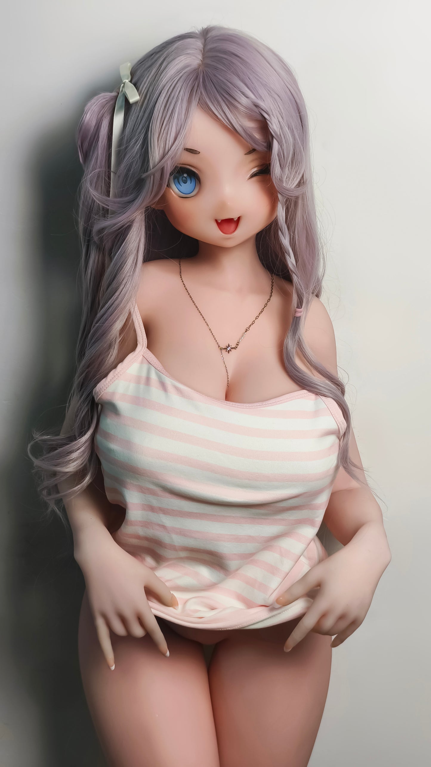 ElsaBabe 148 cm Anime-Puppe Platin-Silikon-Sexpuppe Erotisches Spielzeug mit Metallskelett, Furukawa Natsuki
